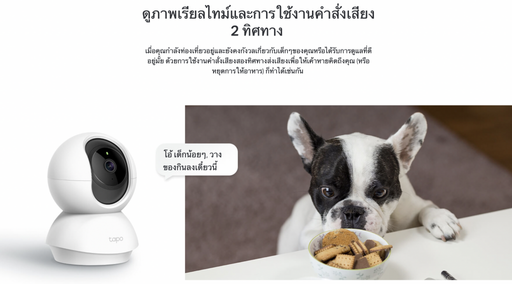 TP-LINK TAPO C210 มีไมค์ และลำโพง พูดคุยได้ 2 Way Communication